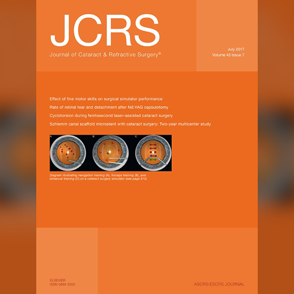 [논문] 라섹 엑스트라 각막강성도 보존효과 논문, SCI JCRS 수록